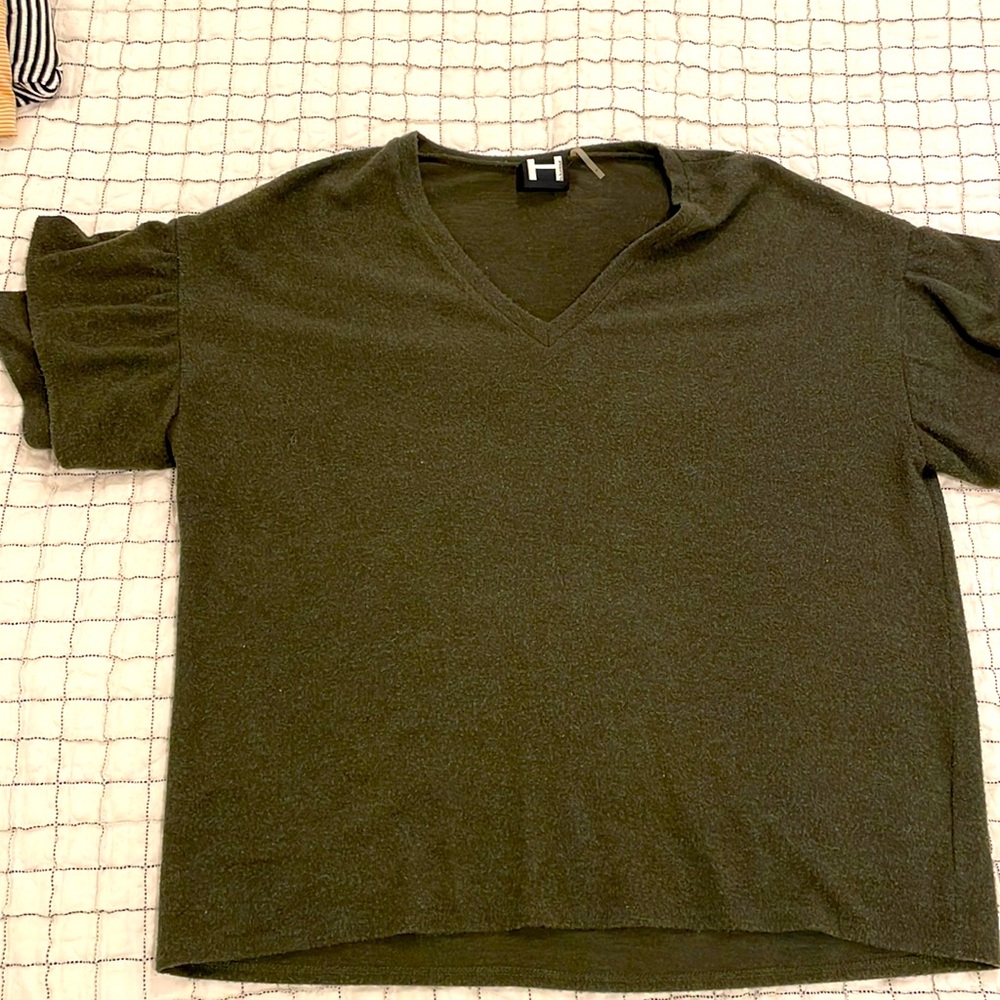 Forest green blouse